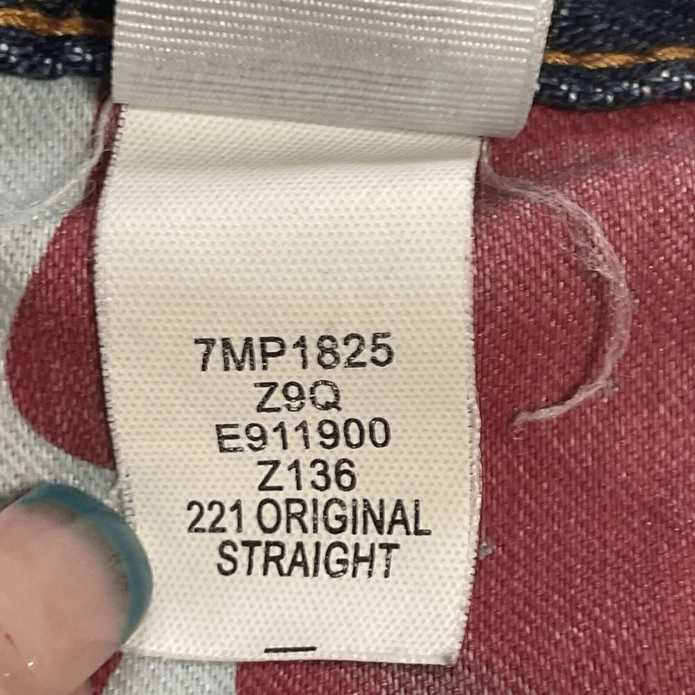 Lucky Brand 221 Original Straight Jeans Men’s Size 30X30 Medium Blue Wash Denim